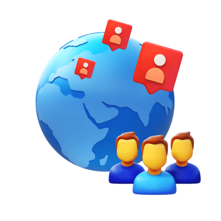 Huge international community
